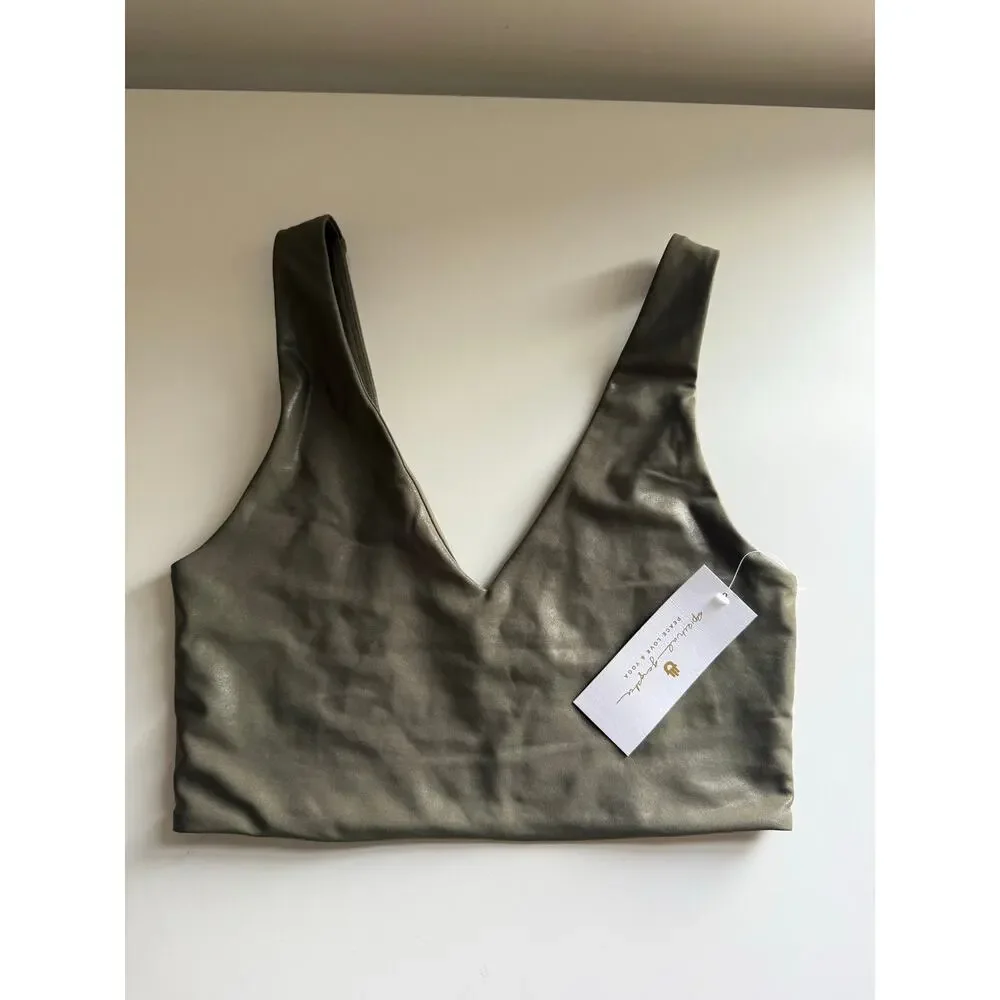 $78 New Spiritual Gangster Harlow High Gloss Crop Tank - Small - Picture 4 of 5